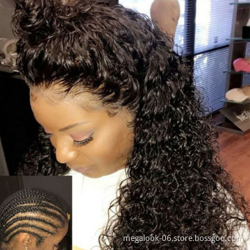 Wholesale Raw Indian Virgin Hair Lace Frontal Curly Wig, Full Swiss Lace Front Closure Human Hair Lace Front Wig